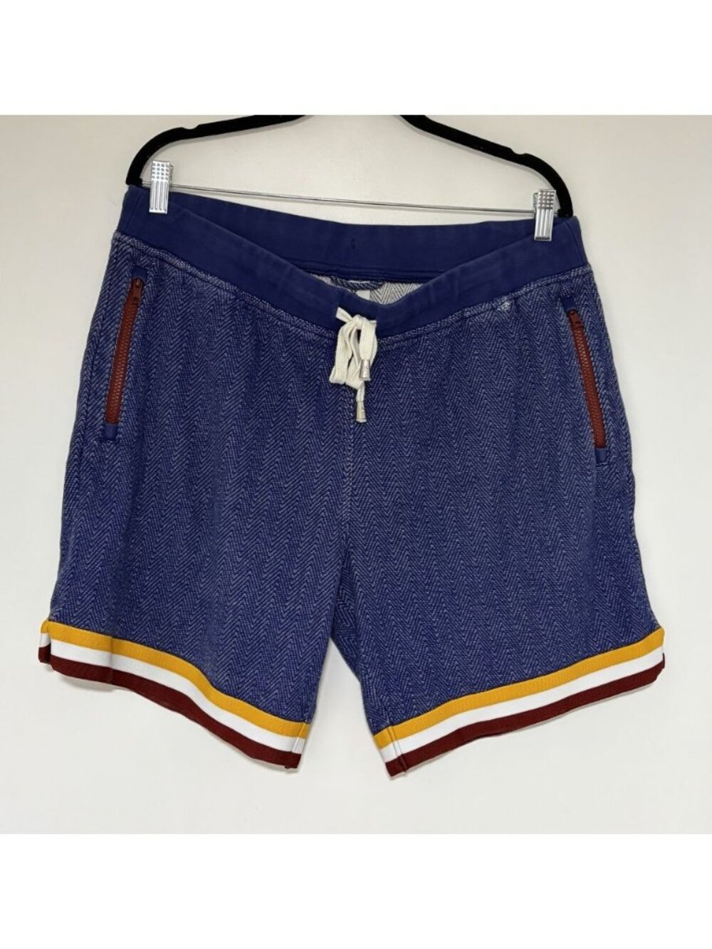 Chubbies Men’s Blue The Hook Shots Cotton Courtside Short Size XL